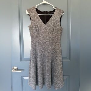 White House Black Market WHBM | Elegant Gray Sleeveless Dress